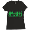 jake paulers green Ladies Fitted T-Shirt