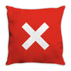 cross logo Throw Pillow