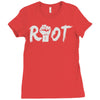 riot (2) Ladies Fitted T-Shirt
