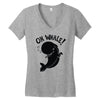 oh whale! Women's V-Neck T-Shirt