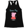peppa pig sister pig Racerback Tank
