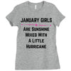 January Girls Ladies Fitted T-Shirt