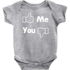 me you facebook Baby Onesie