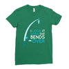 bends over Ladies Fitted T-Shirt