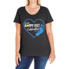 happy feet Ladies Curvy T-Shirt