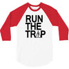 run the trap mens trap music t shirt dope swag hipster flosstradamus t 3/4 Sleeve Shirt