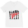 red running hood V-Neck Tee