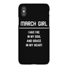 March Girl iPhoneX