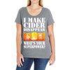 funny i make cider disappear, ideal gift or birthday present. Ladies Curvy T-Shirt