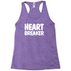 heart breaker humor Racerback Tank