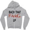 back that fang up Zipper Hoodie