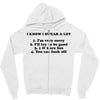 i know i swear a lot Zipper Hoodie