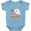 This Girl Loves Pomeranian Baby Onesie