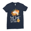 but first pumpkin spice latte, Ladies Fitted T-Shirt