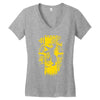 badger crest Women's V-Neck T-Shirt