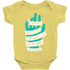 not what i am Baby Onesie