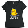 i don't give a duck Women's Triblend Scoop T-shirt