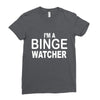 binge watcher Ladies Fitted T-Shirt