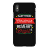 may your christmas be merry &amp; bright iPhoneX Case