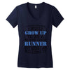 i never dreamed i would grow up to be a super cool runner but here i a Women's V-Neck T-Shirt