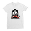 pirate panda Ladies Fitted T-Shirt