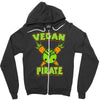 vegan pirate Zipper Hoodie