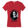 on wednesdays we wear black Women's V-Neck T-Shirt