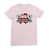 zombies love you, ideal birthday gift or present Ladies Fitted T-Shirt