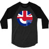 mod union jack, ideal gift, birthday present 3/4 Sleeve Shirt