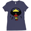 music duck Ladies Fitted T-Shirt