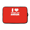 i love someone with autism Laptop sleeve