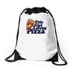 this girl loves pizza Drawstring Bags