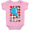 funny vespa chequer board, ideal gift or birthday present Baby Bodysuit