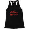 enjoy cocaine funny gray Racerback Tank