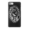 praying hands cross mary rock band baseball jersey iPhone 7 Case