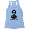 hear no evil Racerback Tank
