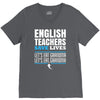 english teacher save lives V-Neck Tee