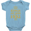 kings are born in 1992 Baby Bodysuit