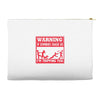 warning if zombies chase us i'm tripping you Accessory Pouches