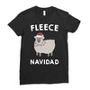 fleece navidad Ladies Fitted T-Shirt
