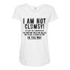 i'm not clumsy Maternity Scoop Neck T-shirt