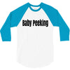 baby peeking 3/4 Sleeve Shirt