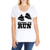 born to run Ladies Curvy T-Shirt