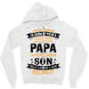 Super Cool Papa Of A Freaking Awesome Son Zipper Hoodie