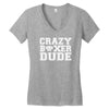 crazy boxer dude Women's V-Neck T-Shirt