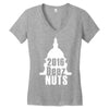 deez nuts for president 2016 Women's V-Neck T-Shirt