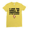 smell of christmas in the morning Ladies Fitted T-Shirt