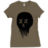 trickle skull Ladies Fitted T-Shirt