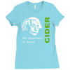 albert einstein theory of 7% proof geeky science cider scrumpy drinkin Ladies Fitted T-Shirt
