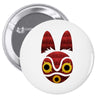 Mononoke Mask Pin-back button